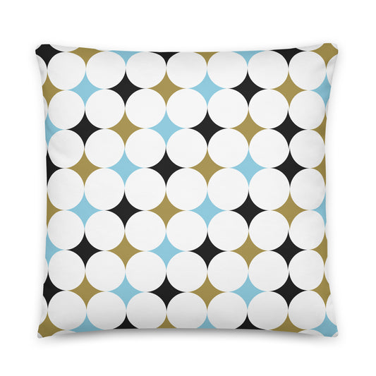 Retro Rounded Pattern - Sustainably Made Pillows