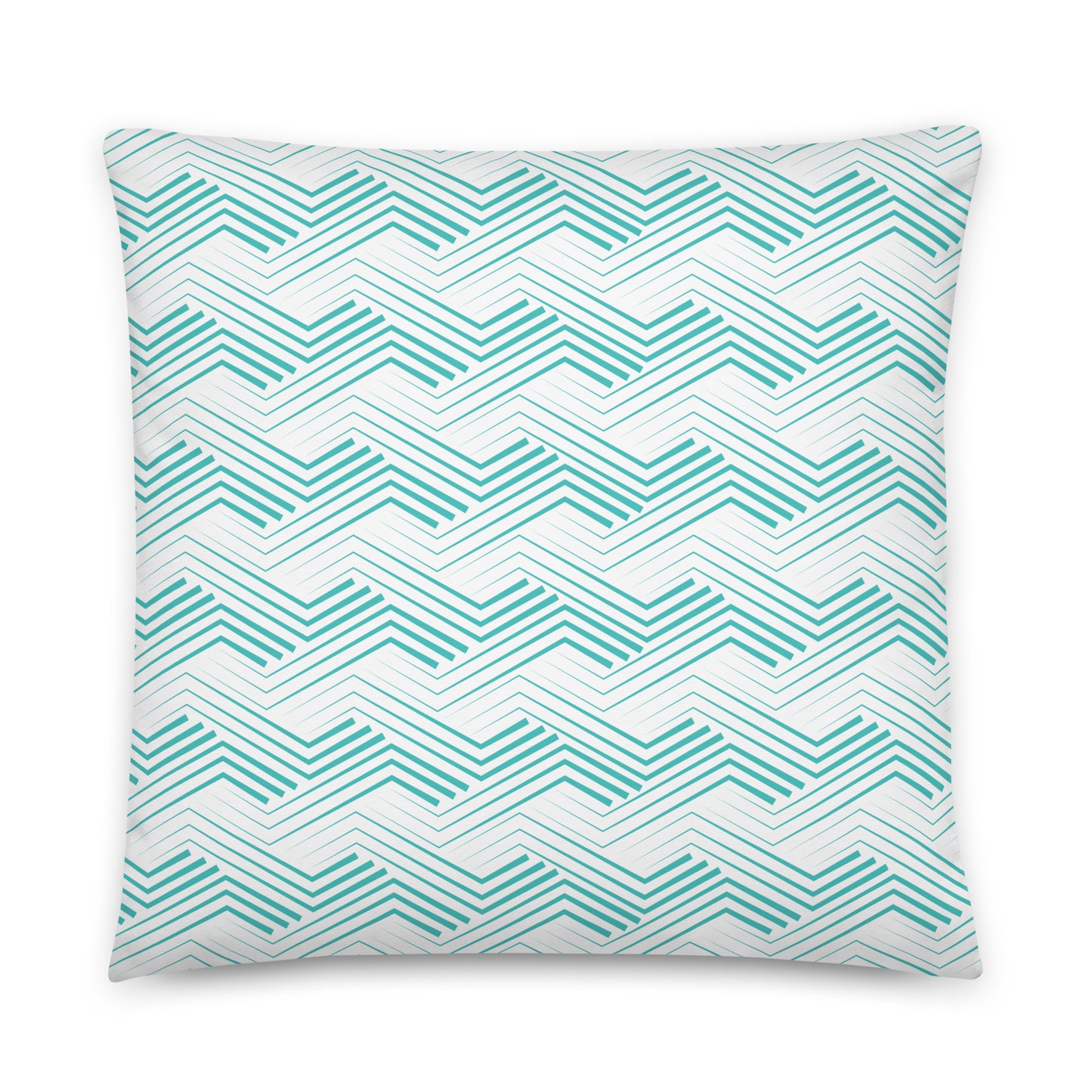 Blue Zigzag Pattern - Sustainably Made Pillows