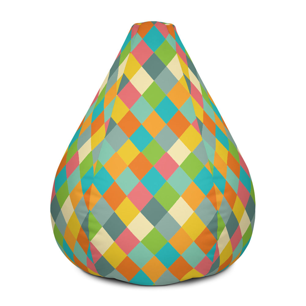 Vintage Diamond - Sustainably Made Bean Bag Chair Cover