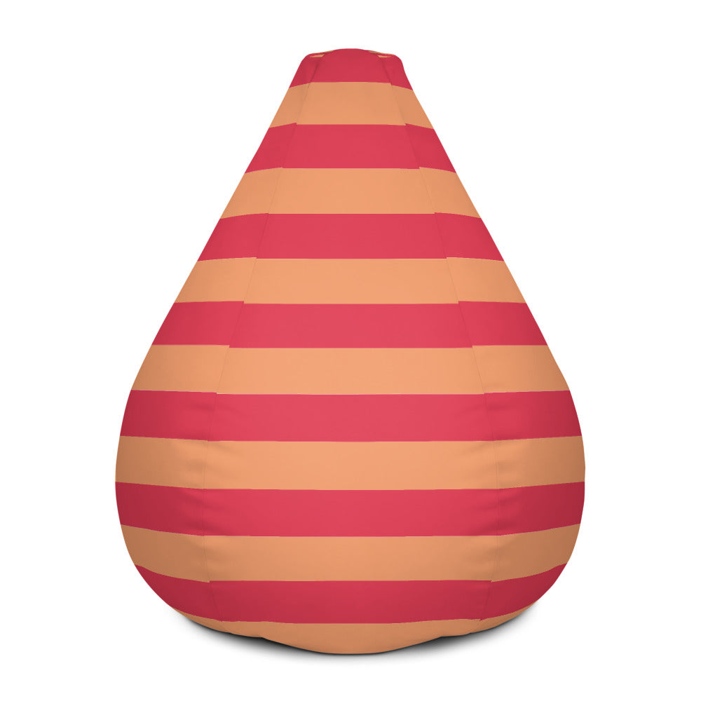 Sailor Orange Red - Sustainably Made Bean Bag Chair Cover