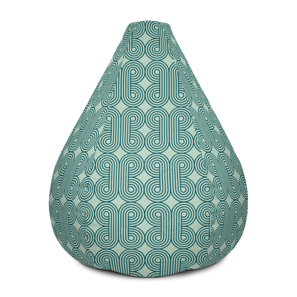 Retro Lines - Sustainably Made Bean Bag Chair Cover