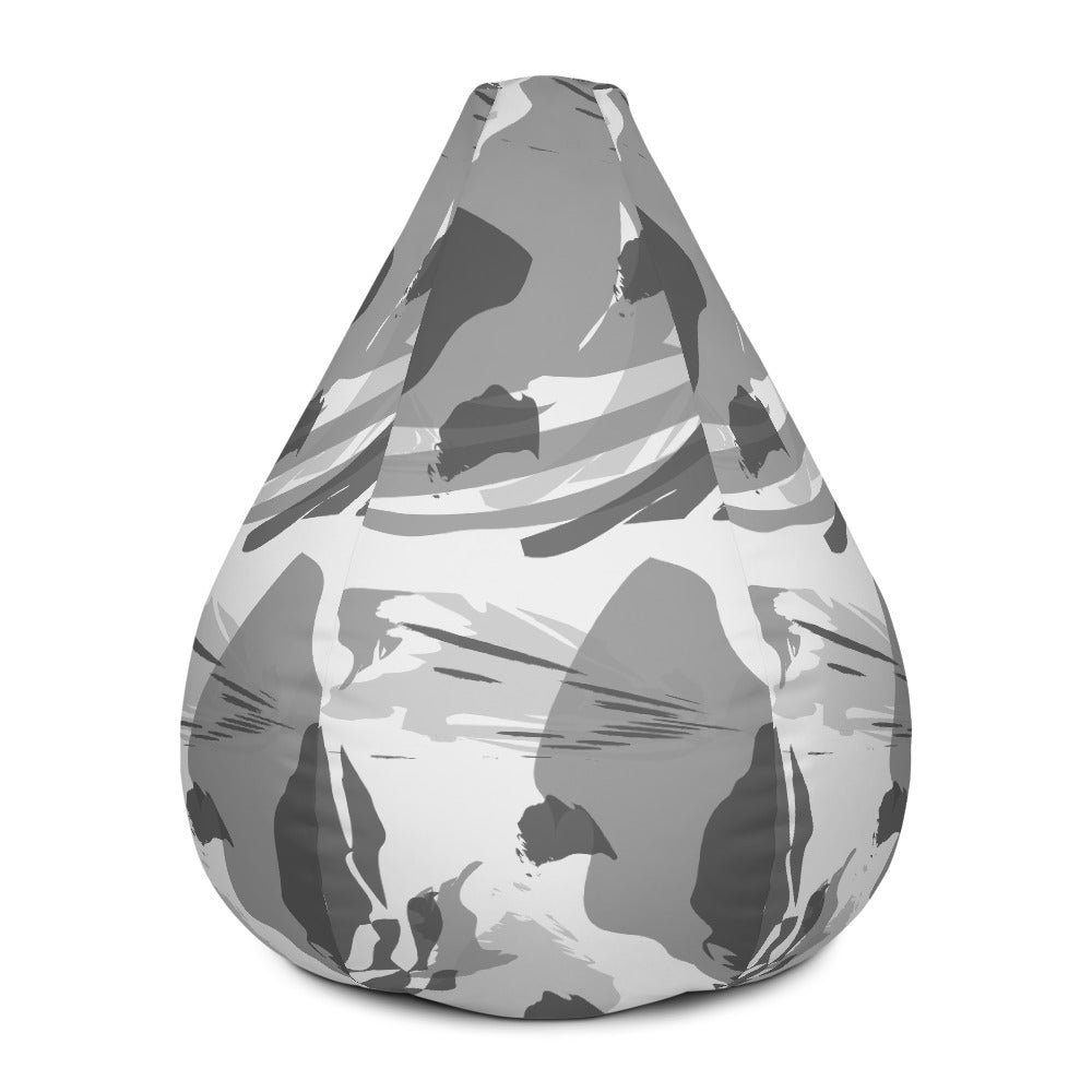 Snow Camo - Sustainably Made Bean Bag Chair Cover