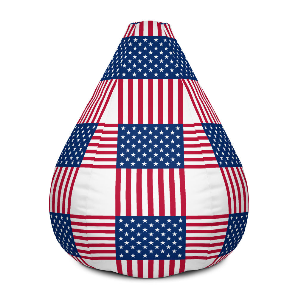 USA Pattern - Sustainably Made Bean Bag Chair Cover