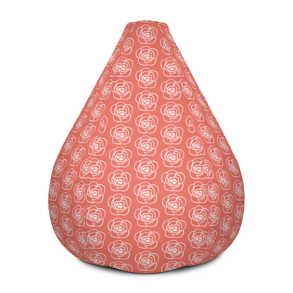Red Roses - Sustainably Made Bean Bag Chair Cover