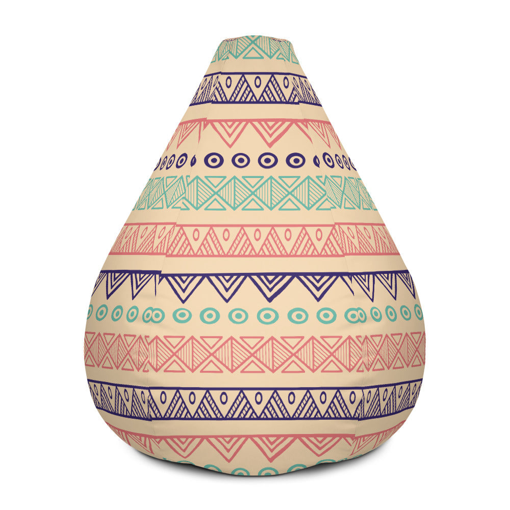 Hand Drawn Pattern - Sustainably Made Bean Bag Chair Cover