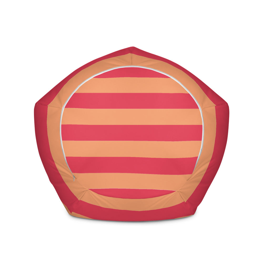 Sailor Orange Red - Sustainably Made Bean Bag Chair Cover