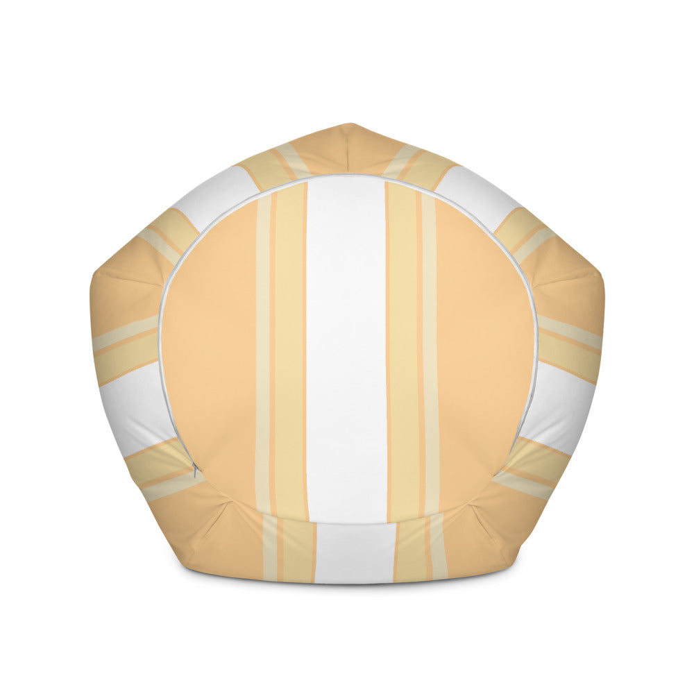 Vertical Yellow Stripes - Sustainably Made Bean Bag Chair Cover