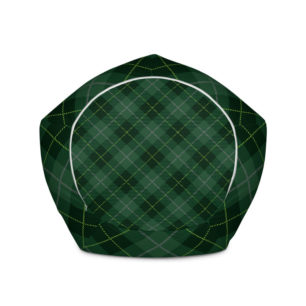 Deep Forest Tartan - Sustainably Made Bean Bag Chair Cover