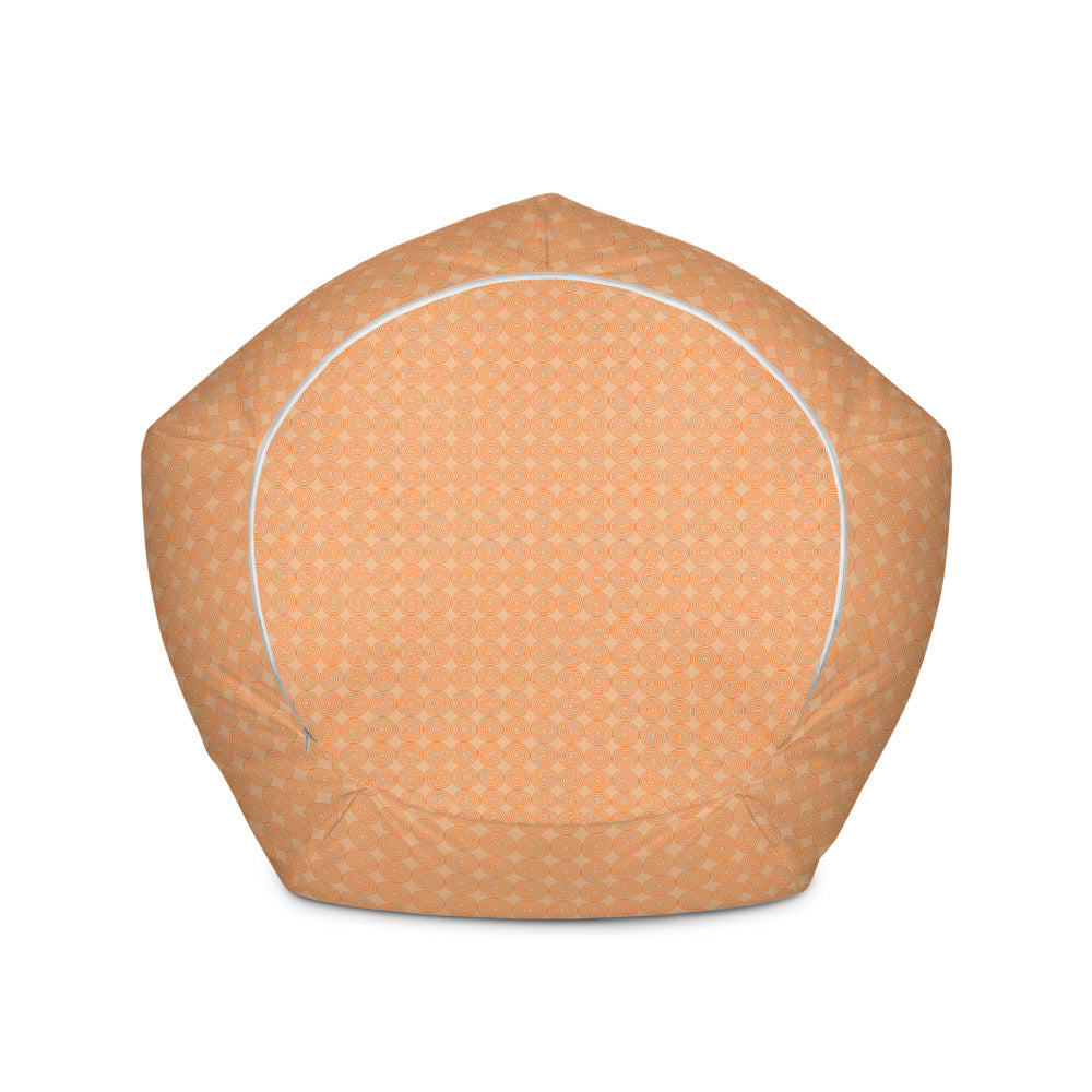 Vintage Orange - Sustainably Made Bean Bag Chair Cover