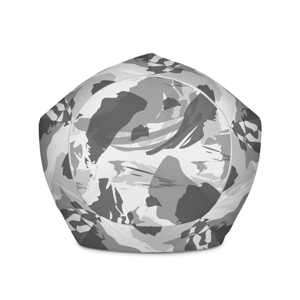 Snow Camo - Sustainably Made Bean Bag Chair Cover