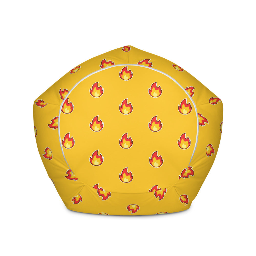 Flame Pattern - Sustainably Made Bean Bag Chair Cover