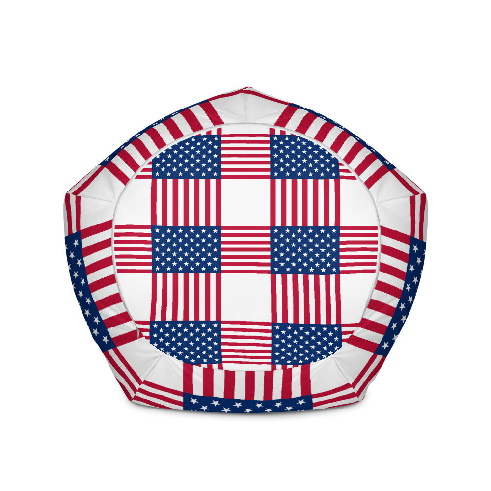 USA Pattern - Sustainably Made Bean Bag Chair Cover