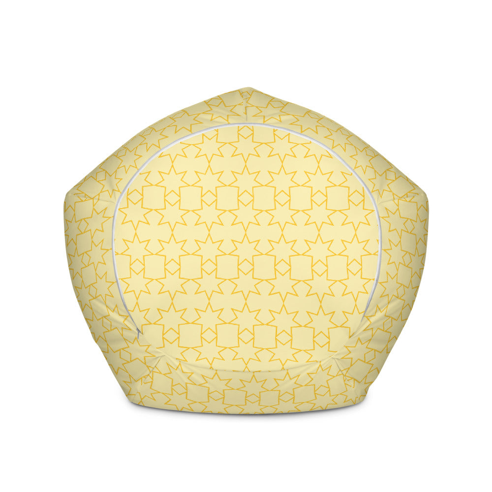 Yellow Stars - Sustainably Made Bean Bag Chair Cover