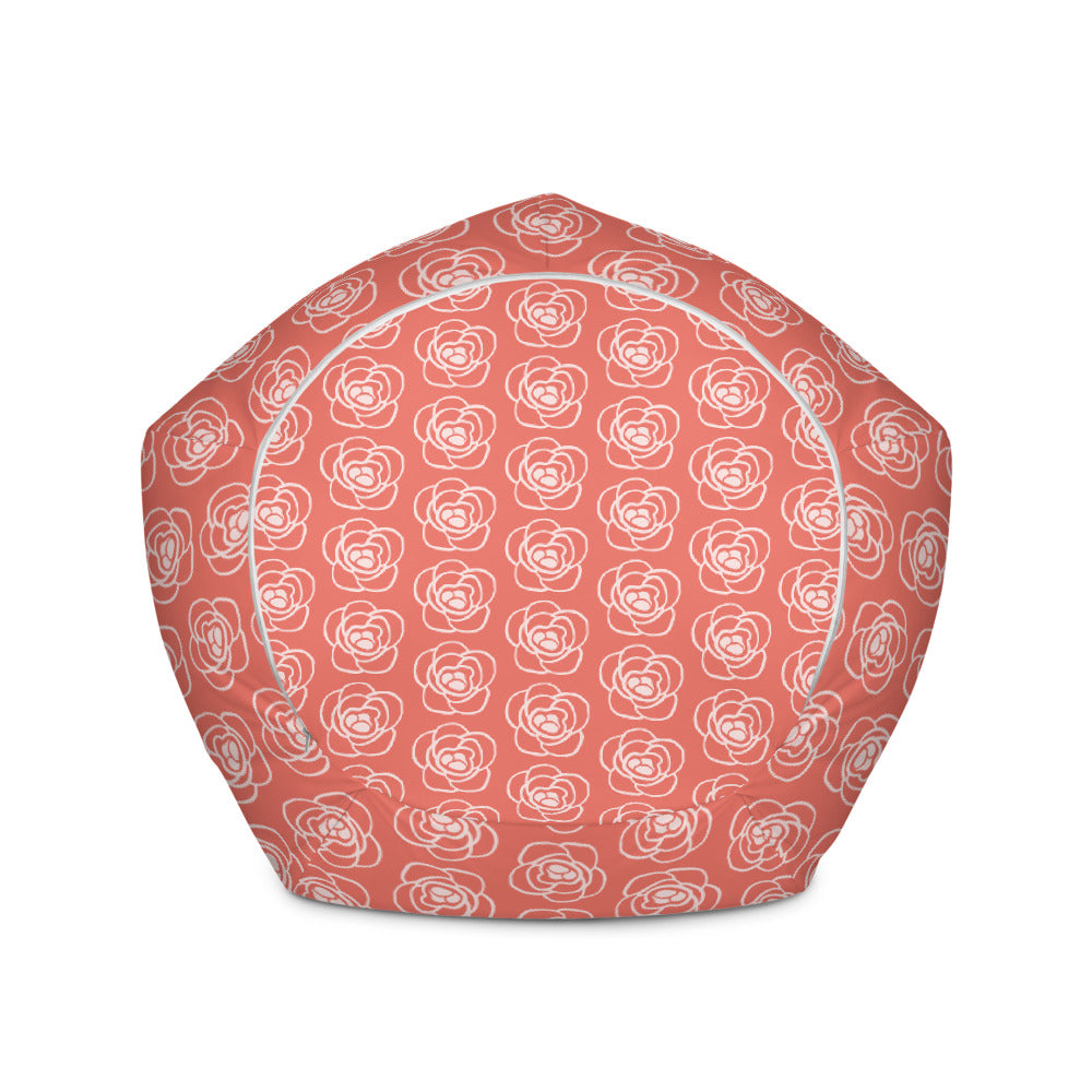 Red Roses - Sustainably Made Bean Bag Chair Cover