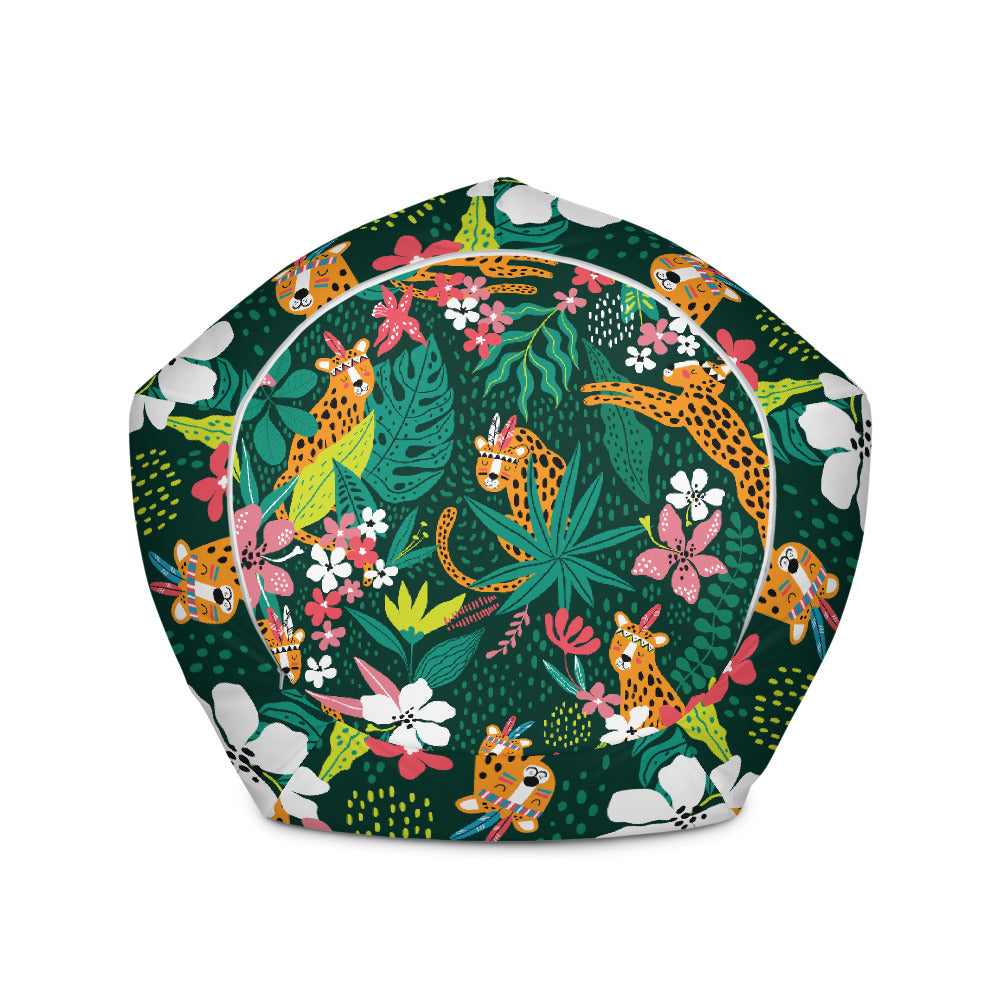 Jungle Party - Sustainably Made Bean Bag Chair Cover