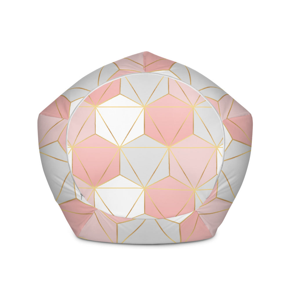 Hexagonal Lines - Sustainably Made Bean Bag Chair Cover