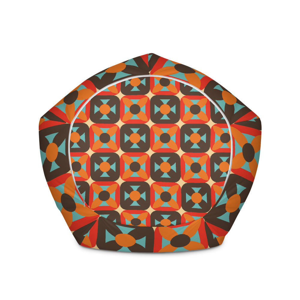 Retro Block - Sustainably Made Bean Bag Chair Cover