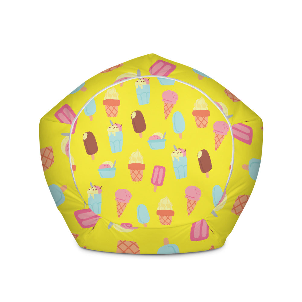 Summertime Ice Cream - Sustainably Made Bean Bag Chair Cover