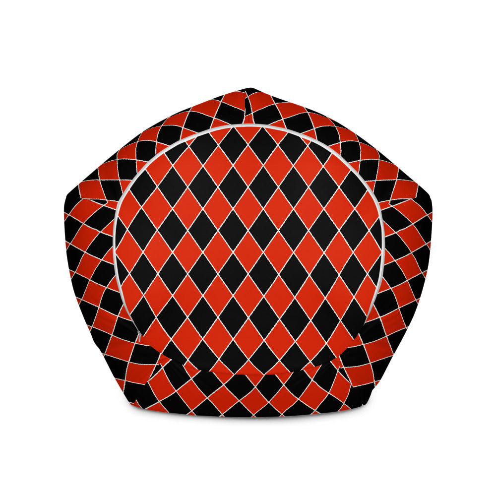 Red Diamond - Inspired By Harry Styles - Sustainably Made Hoodie Bean Bag Chair Cover