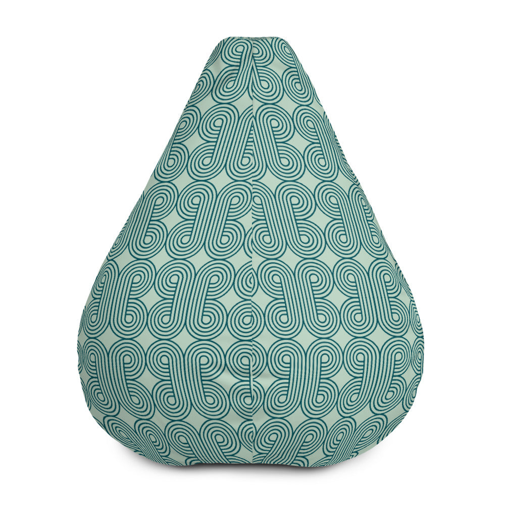 Retro Lines - Sustainably Made Bean Bag Chair Cover