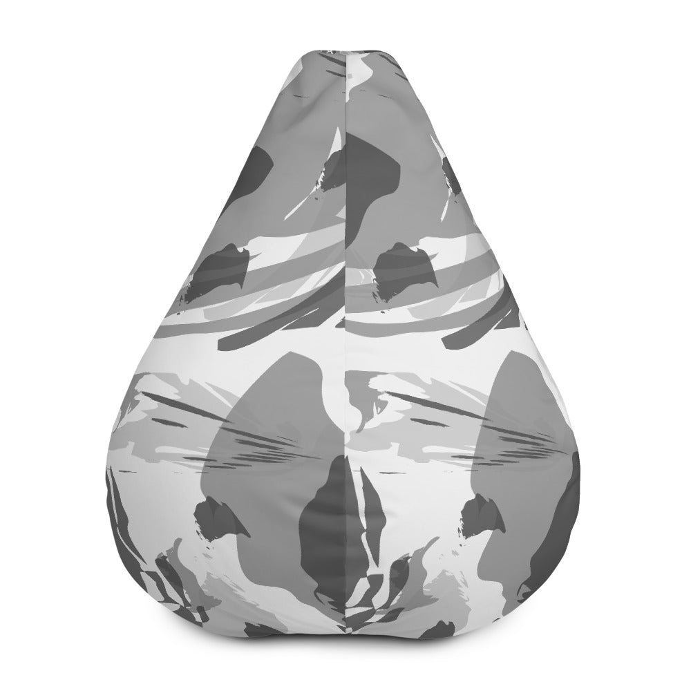 Snow Camo - Sustainably Made Bean Bag Chair Cover