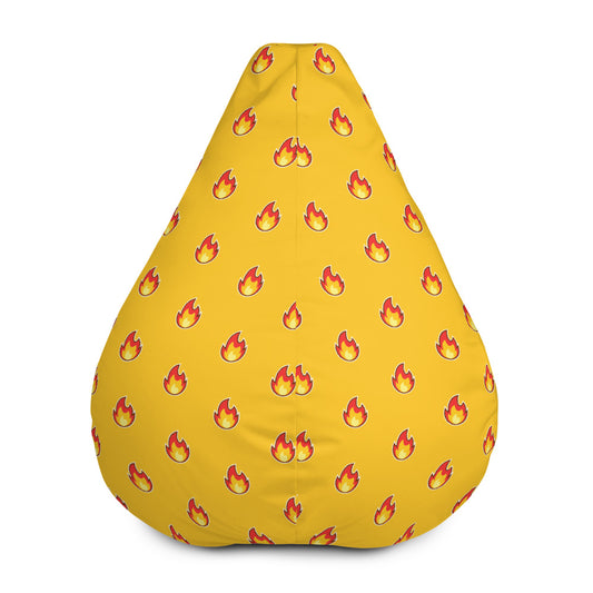 Flame Pattern - Sustainably Made Bean Bag Chair Cover