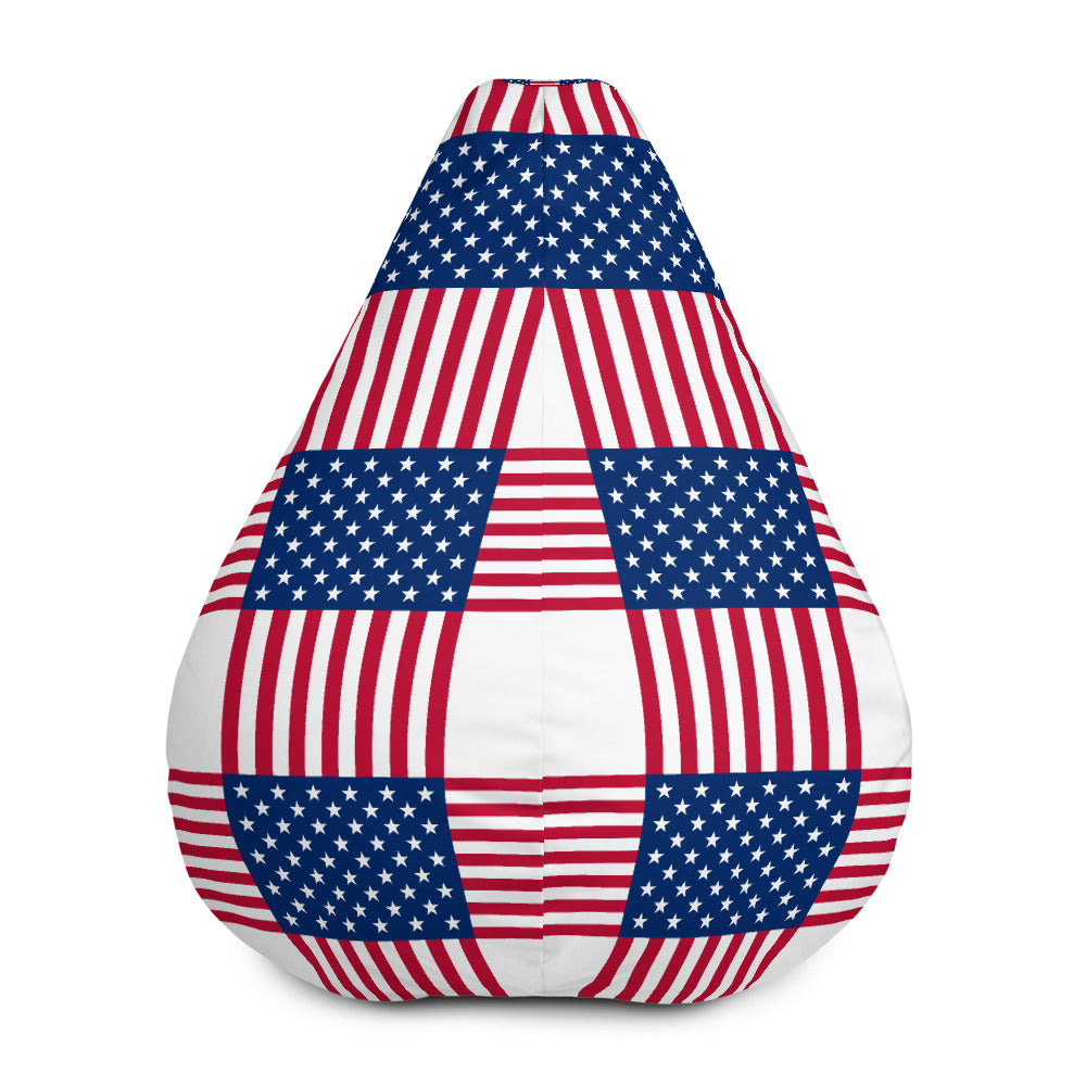 USA Pattern - Sustainably Made Bean Bag Chair Cover