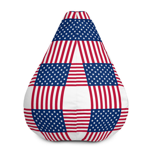 USA Pattern - Sustainably Made Bean Bag Chair Cover