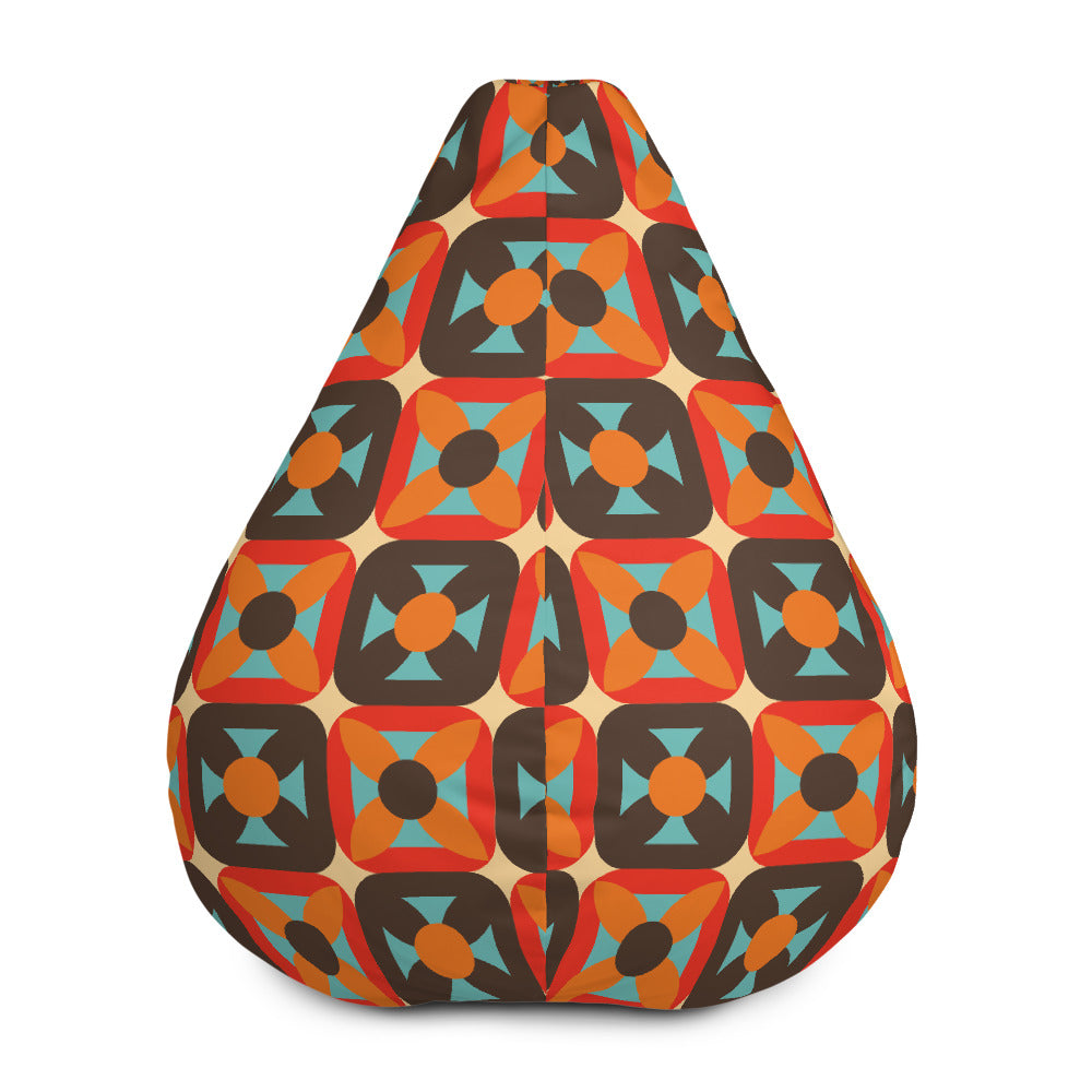 Retro Block - Sustainably Made Bean Bag Chair Cover