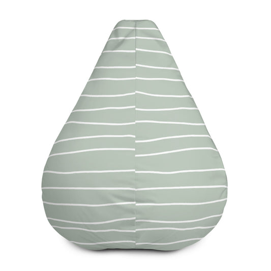 Hand Drawn Lines - Sustainably Made Bean Bag Chair Cover