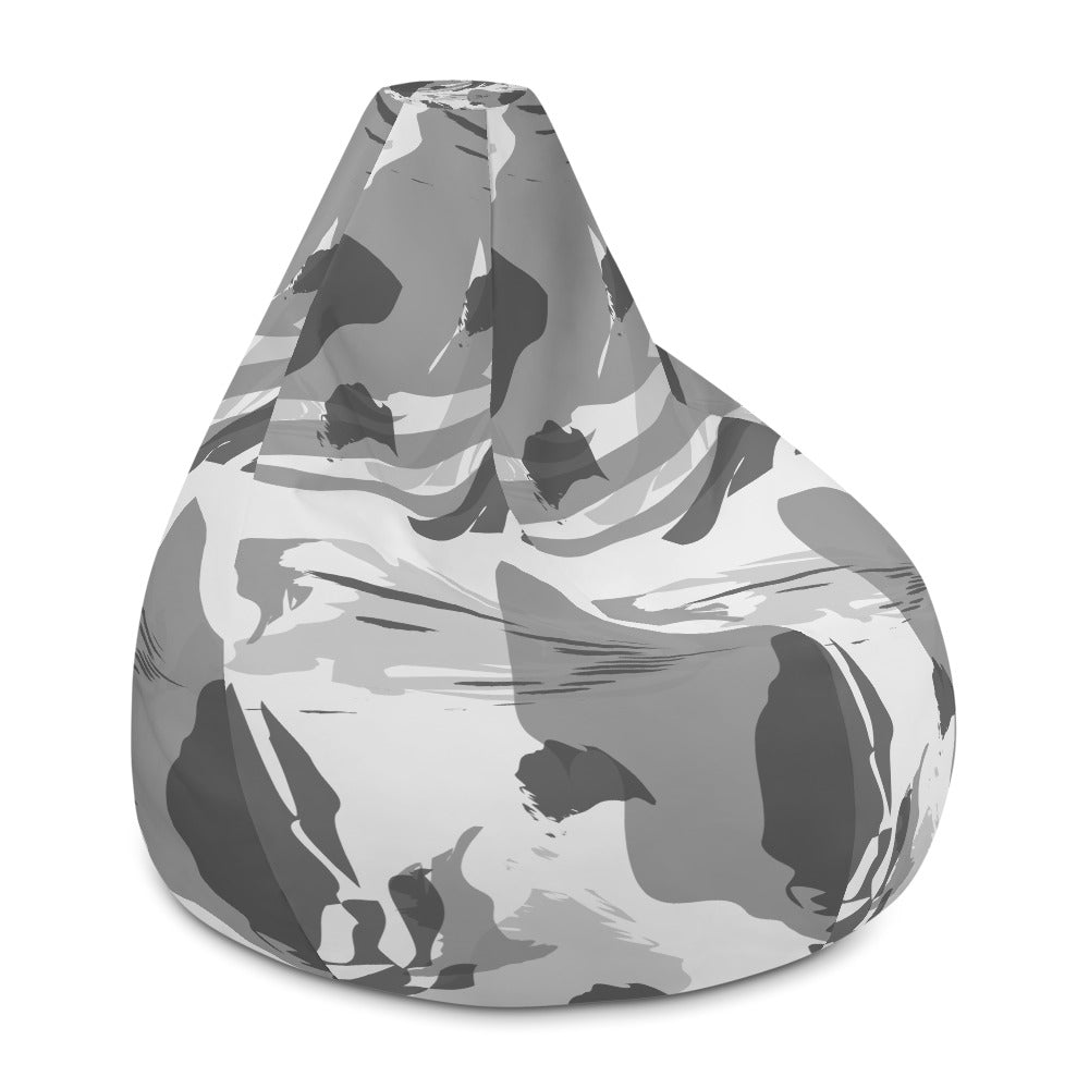 Snow Camo - Sustainably Made Bean Bag Chair Cover