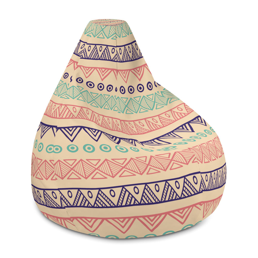 Hand Drawn Pattern - Sustainably Made Bean Bag Chair Cover