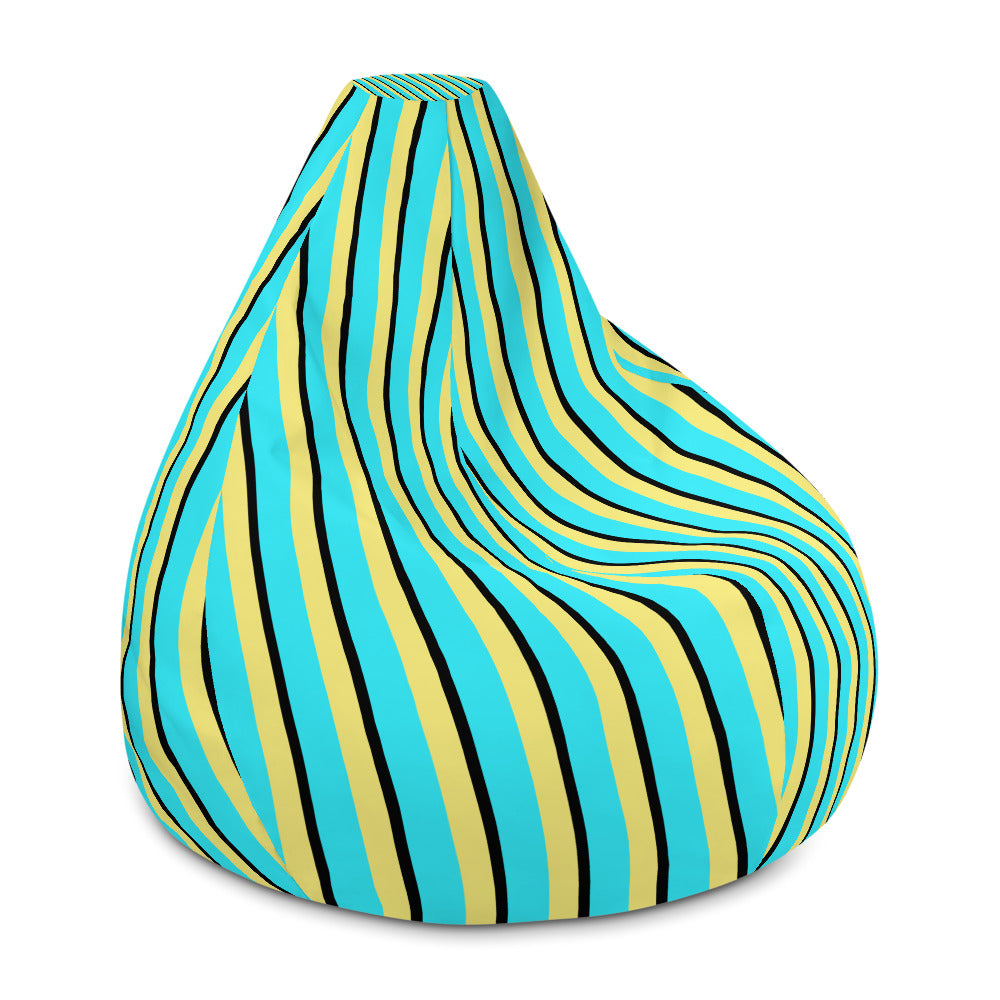 Vintage Stripes - Inspired By Harry Styles - Sustainably Made Bean Bag Chair Cover