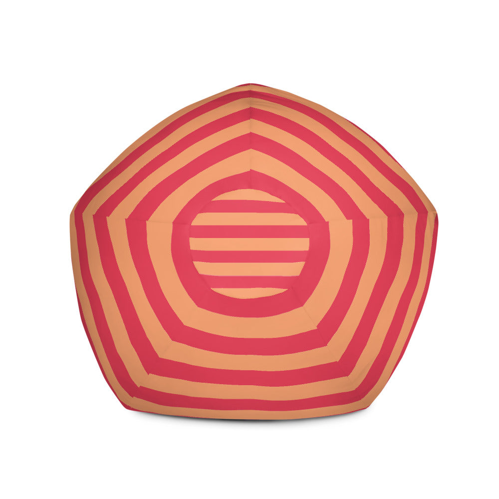 Sailor Orange Red - Sustainably Made Bean Bag Chair Cover