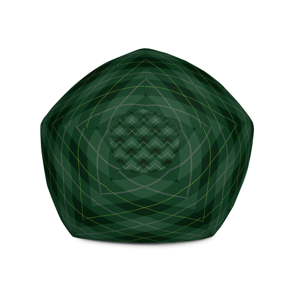 Deep Forest Tartan - Sustainably Made Bean Bag Chair Cover