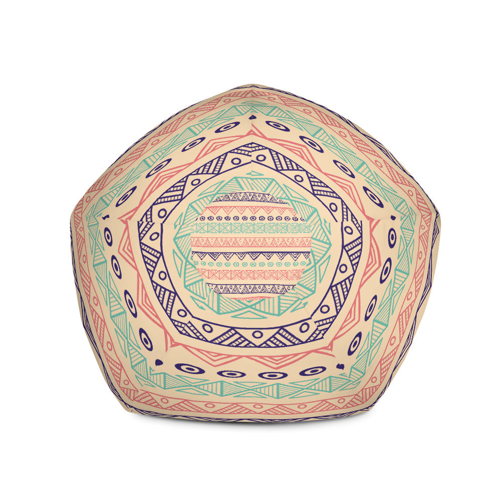Hand Drawn Pattern - Sustainably Made Bean Bag Chair Cover
