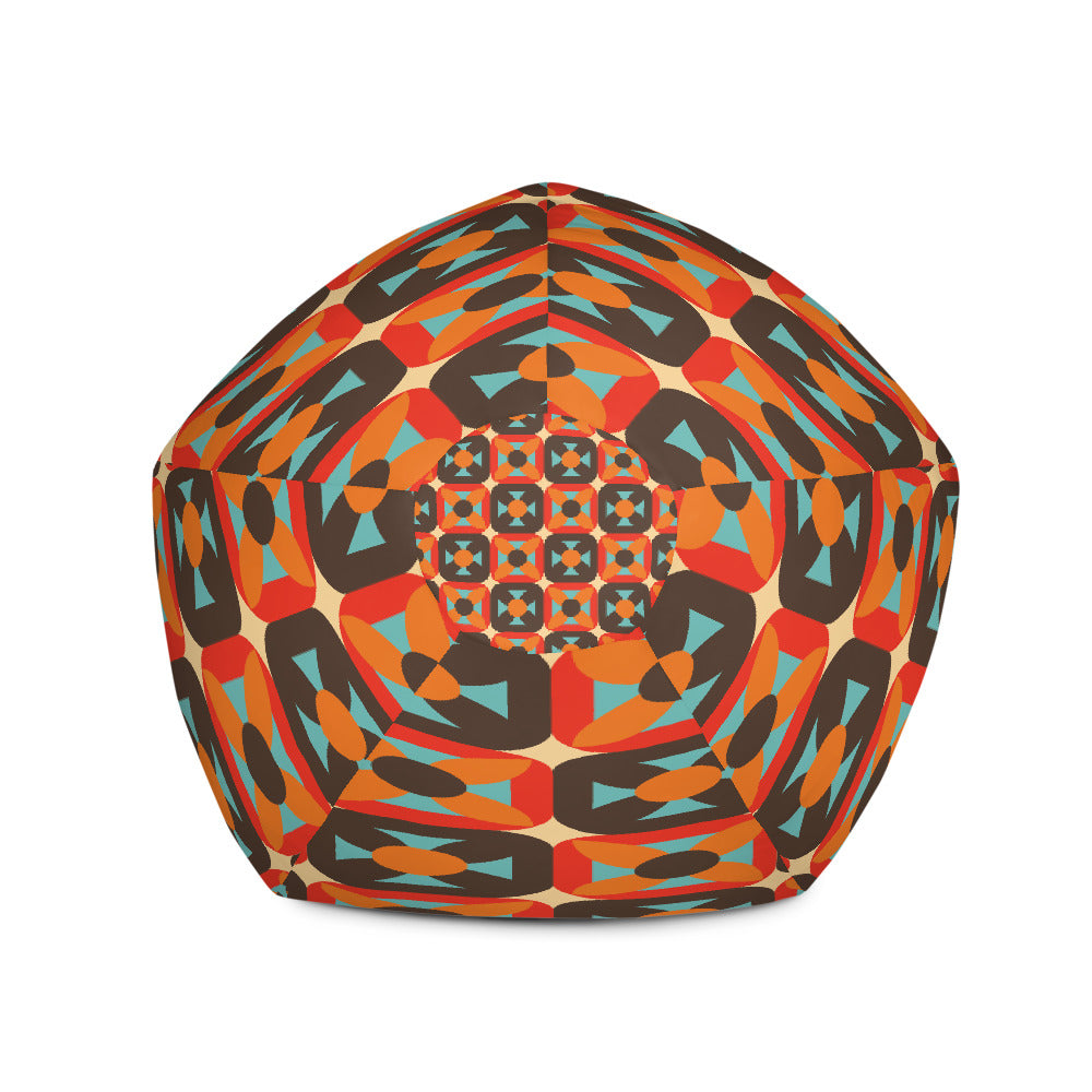 Retro Block - Sustainably Made Bean Bag Chair Cover