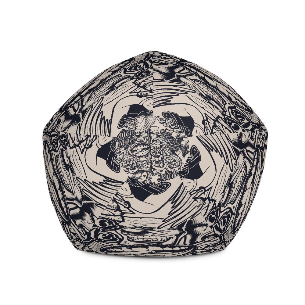 Tattoo Style - Sustainably Made Bean Bag Chair Cover