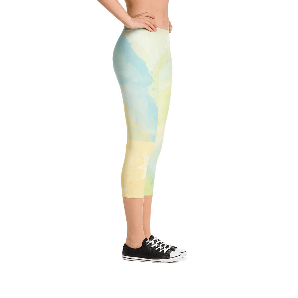 Water Color Abstract 1 - Sustainably Made Leggings