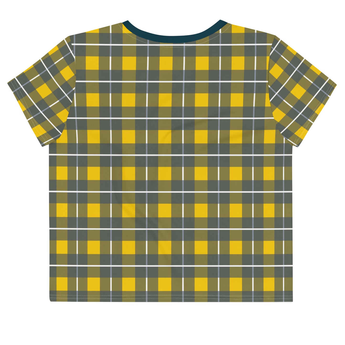 Yellow Tartan - Inspired By Harry Styles - Sustainably Made Crop Tee
