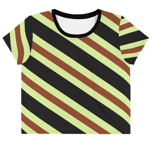 Retro Stripes - Inspired By Harry Styles - Sustainably Made Crop Tee