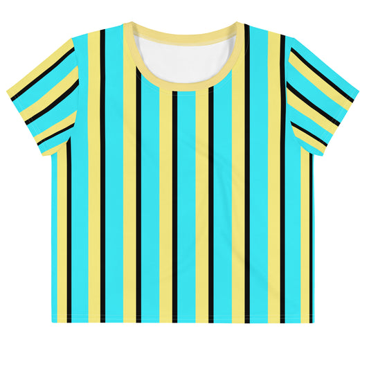 Vintage Stripes - Inspired By Harry Styles - Sustainably Made Crop Tee