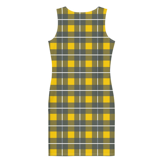 Yellow Tartan - Inspired By Harry Styles - Sustainably Made Dress