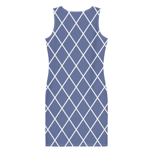 Vintage Blue Purple - Inspired By Harry Styles - Sustainably Made Dress