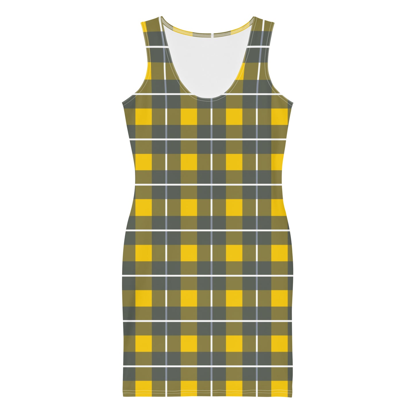 Yellow Tartan - Inspired By Harry Styles - Sustainably Made Dress