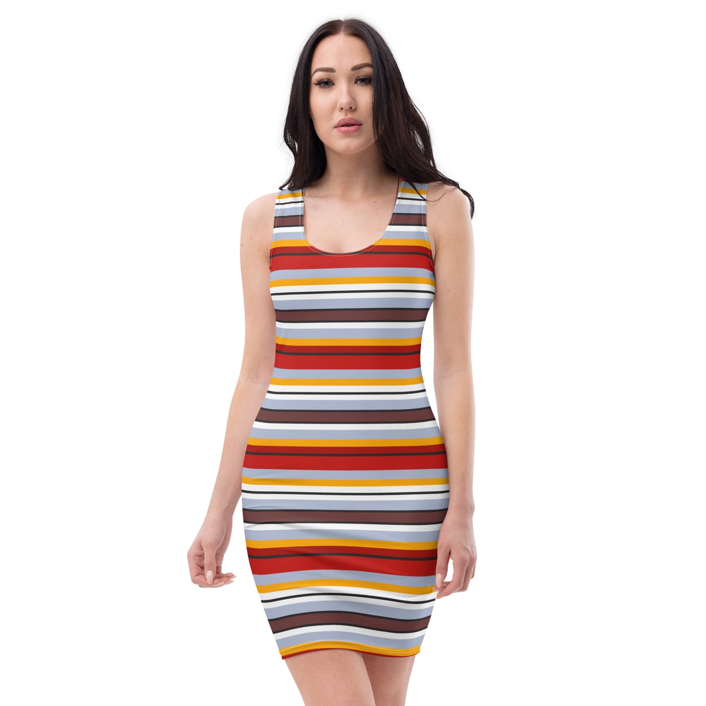 Multi Colored Lines - Inspired By Taylor Swift - Sustainably Made Dress
