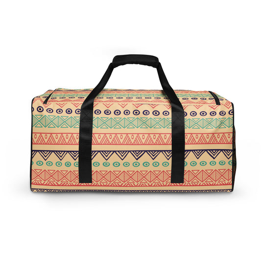 Hand Drawn Pattern - Sustainably Made Duffle Bag