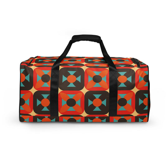 Retro Block - Sustainably Made Duffle Bag