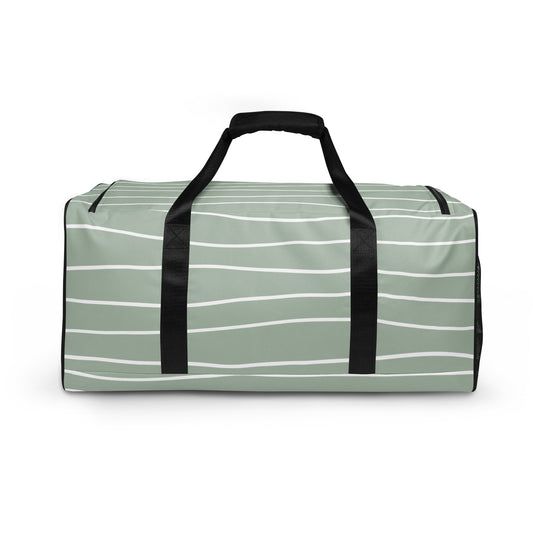 Hand Drawn Waves - Sustainably Made Duffle Bag
