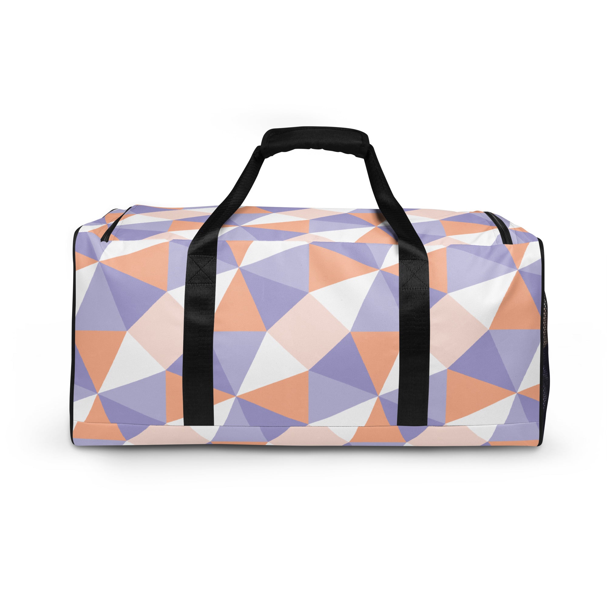 Climate Change Global Warming Stripes - Sustainably Made Duffle bag